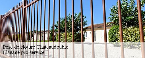 Pose de cloture chateaudouble-83300 Elagage pro service