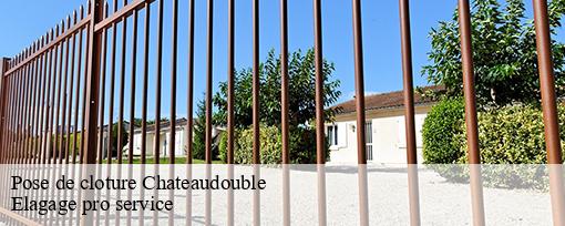 Pose de cloture  chateaudouble-83300 Elagage pro service