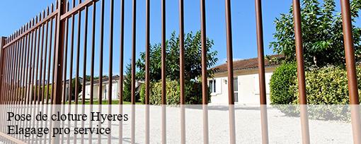 Pose de cloture hyeres-83400 Elagage pro service